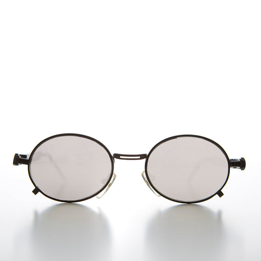 Metal Vintage Sunglass with Coil Temples - Corp