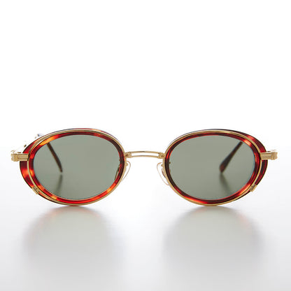 Cyber Goth Oval Vintage Sunglass - Fusion