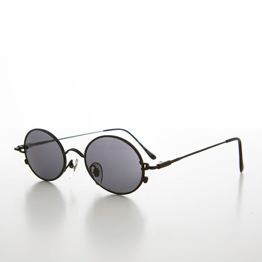 Oval Metal Spectacles 90s Vintage Sunglasses - Greco