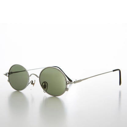 Oval Metal Spectacles 90s Vintage Sunglasses - Greco