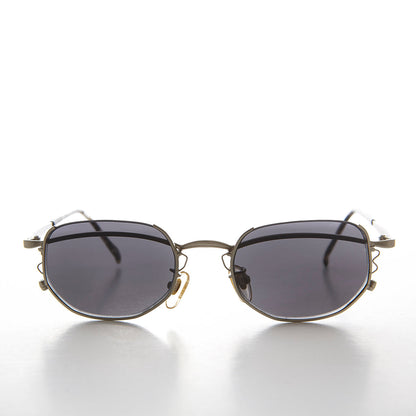 Semi-Rimless Cyber Core Vintage Sunglasses - Kaylen