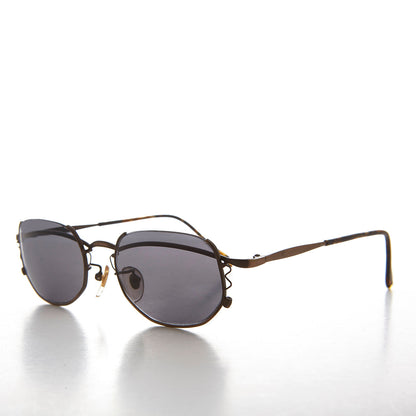 Semi-Rimless Cyber Core Vintage Sunglasses - Kaylen