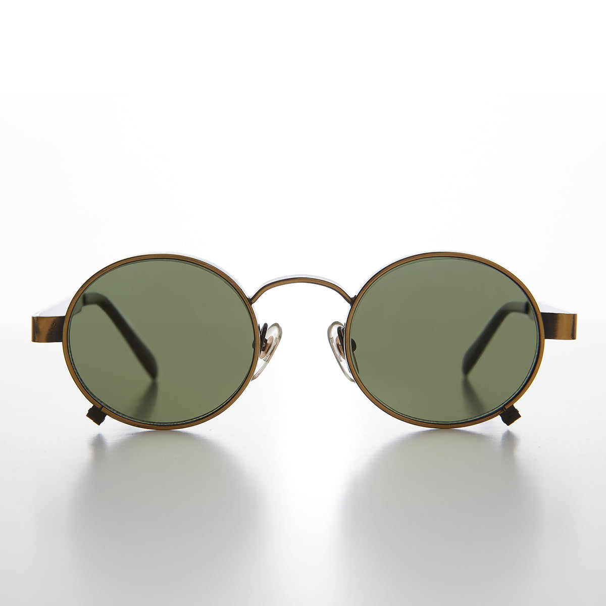 Round Steampunk Vintage Thick Rim Sunglass - Rankin