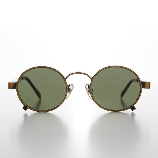 Round Steampunk Vintage Thick Rim Sunglass - Rankin