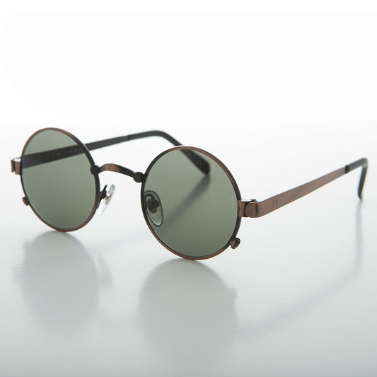 Round Metal Industrial Vintage Sunglass - Spike