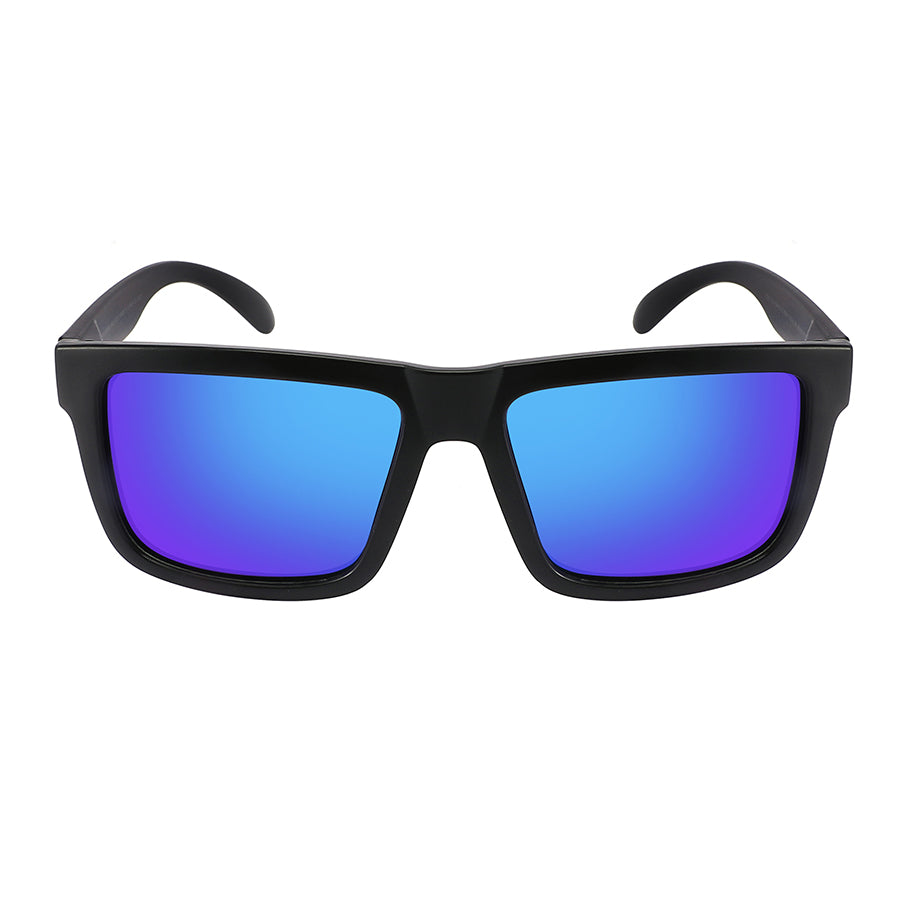 BIG AND TALL POLARIZED COLOR MIRROR SQUARE SUNGLASS WHOLESALE BG541129/PRV