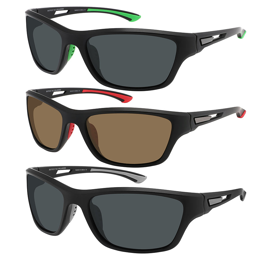 POLARIZED-BIG AND TALL SPORT WRAP SUNGLASS WHOLESALE BG570133-P